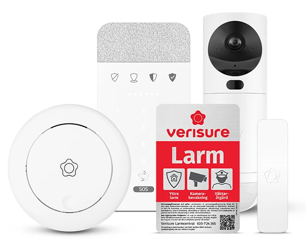Hemlarm uppkopplat till larmcentral