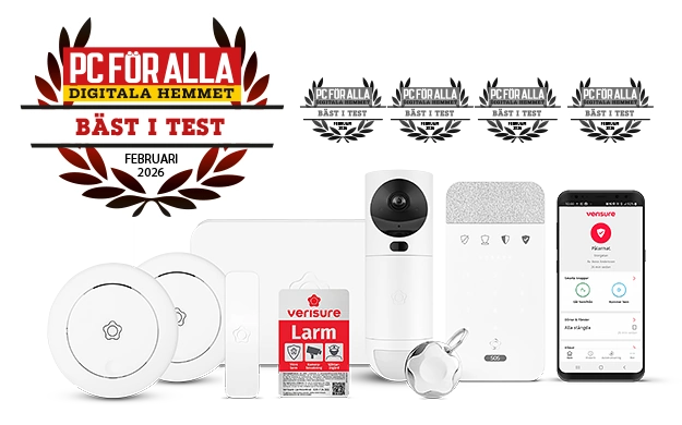 Verisure hemlarm är bäst i test 2026 enligt PC för Alla. Verisure hemlarm är bäst i test 2026 enligt PC för Alla.